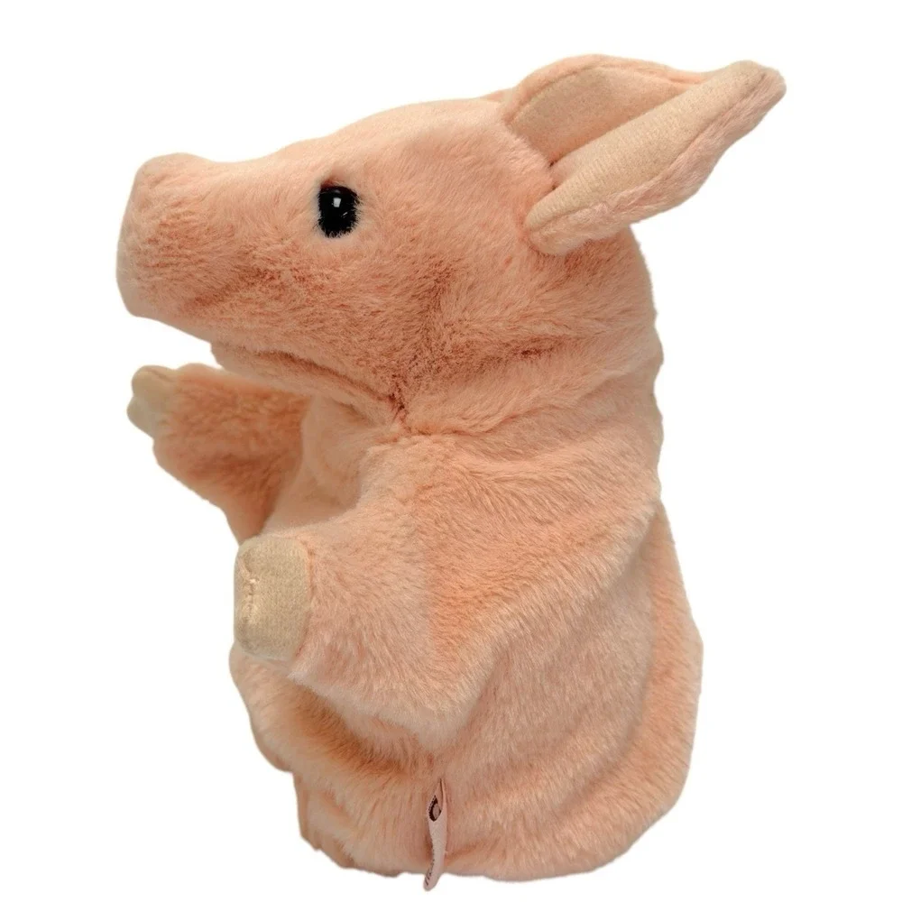 Folkmanis Little Pig Fairy Tale Plush Toy Hand Puppet 7.5